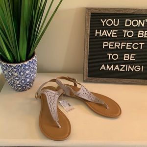 Maurice’s Sandal size 11 Gray Suede Gladiator Sandal w/ adjustable strap